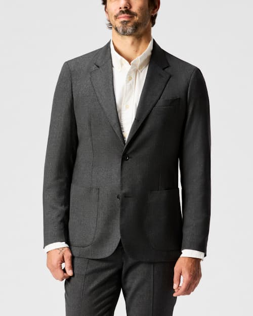on model image of Rosedale Classic Patch Pocket Suit Jacket