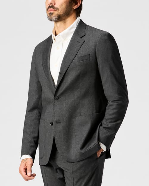 on model image of Rosedale Classic Patch Pocket Suit Jacket