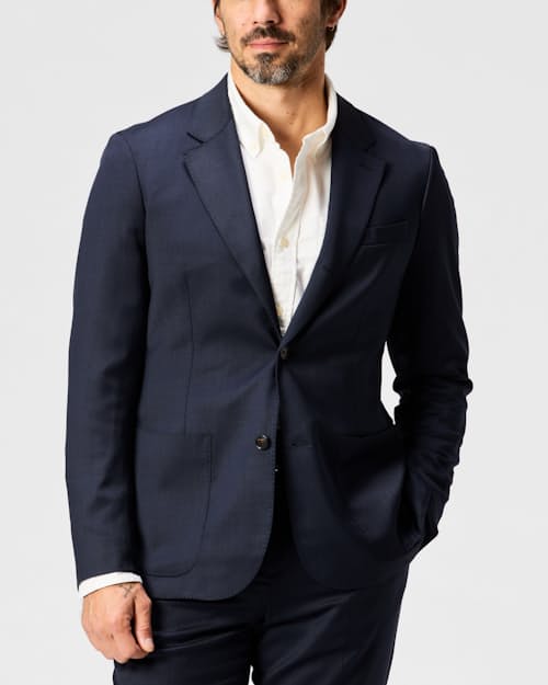 on model image of Rosedale Classic Patch Pocket Suit Jacket