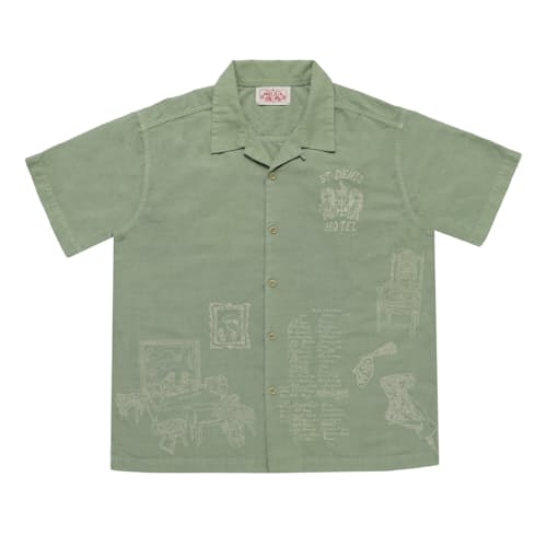 laydown image of Hotel Camp Shirt