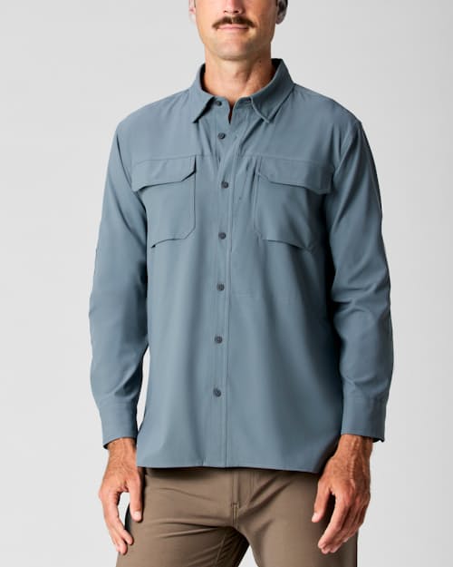 lifestyle image of UPF Passport Shirt