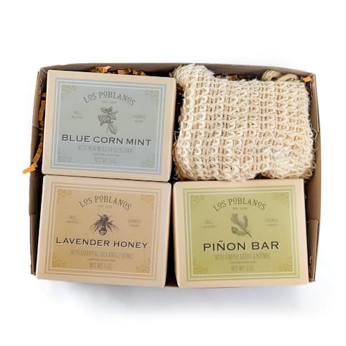 laydown image of Botanical Soap Set