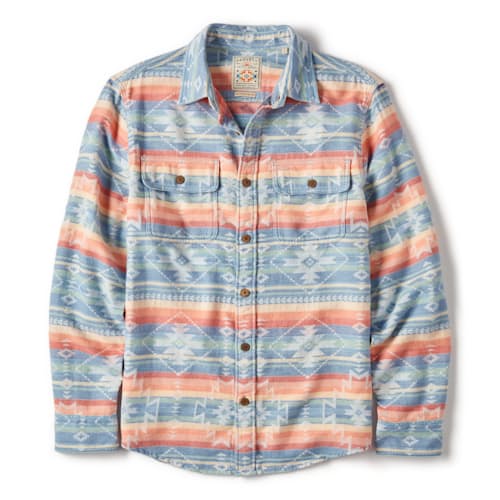 laydown image of Doug Goodfeather Canyon Overshirt
