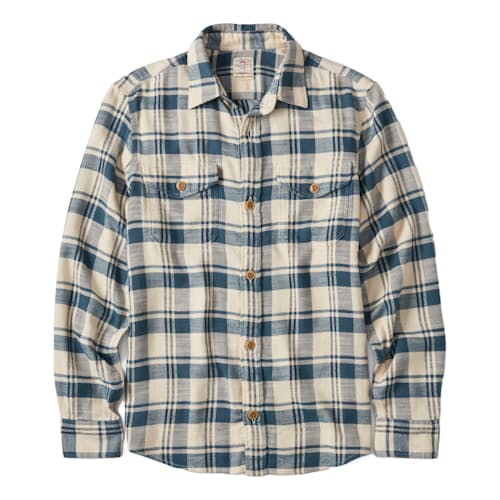 laydown image of Mill Check Overshirt