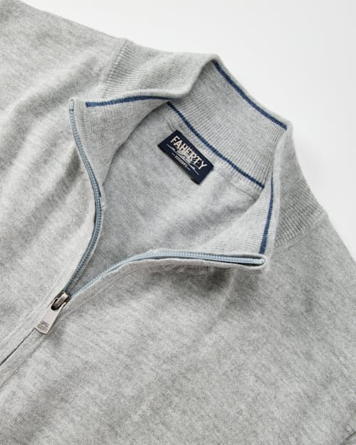 laydown detail image of Movement Quarter Zip Sweater