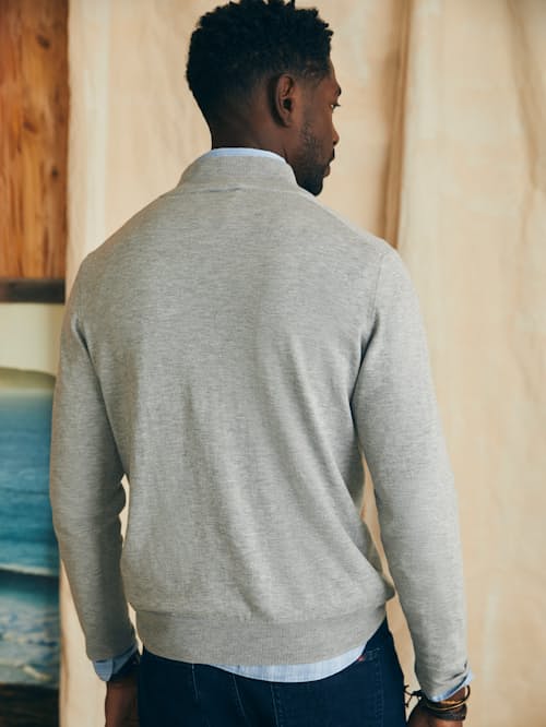 lifestyle image of Movement Quarter Zip Sweater