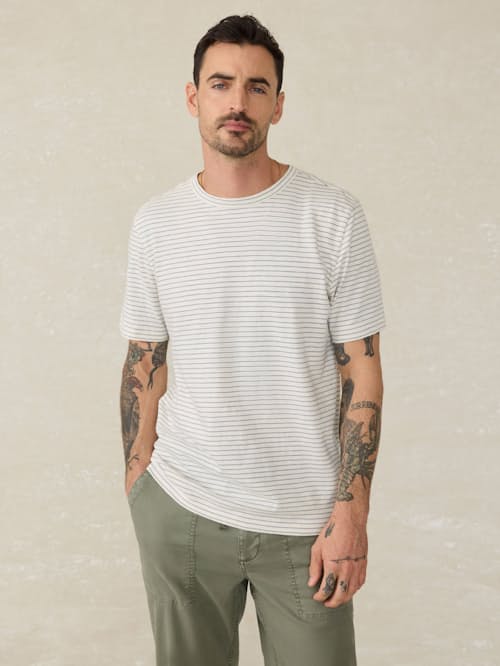 on model image of Sunwashed T-Shirt