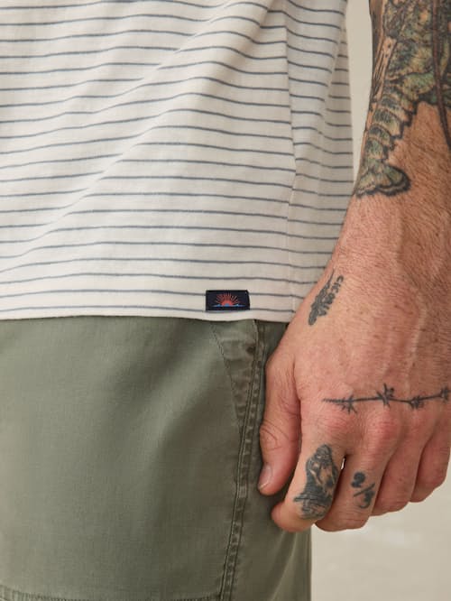 on model image of Sunwashed T-Shirt