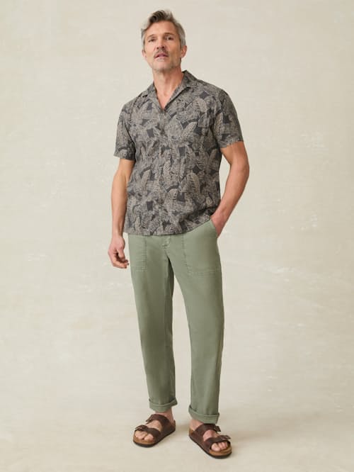 on model image of Breeze Camp Shirt