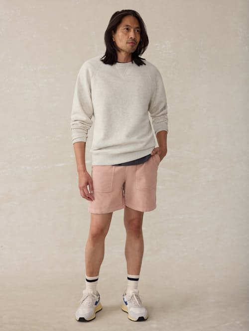 on model image of Corduroy Drawstring Utility Short