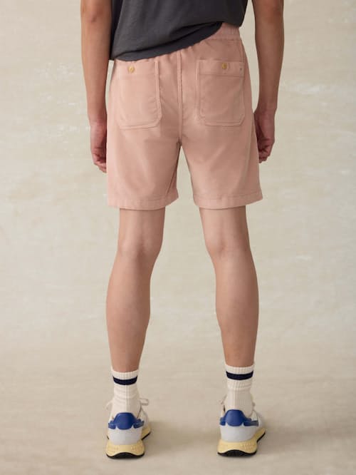 on model image of Corduroy Drawstring Utility Short