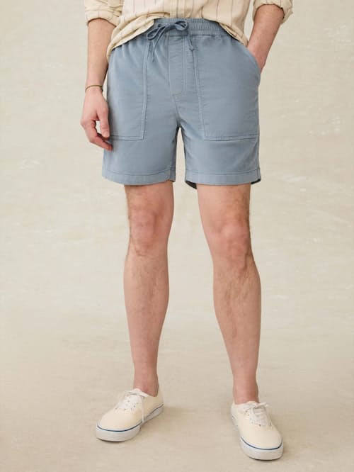 on model image of Corduroy Drawstring Utility Short