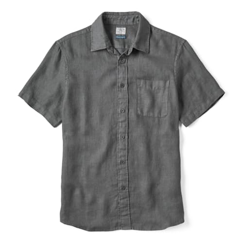 laydown image of Palma Linen Short Sleeve Shirt