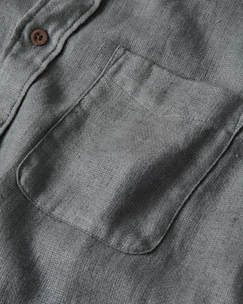 laydown detail image of Palma Linen Short Sleeve Shirt