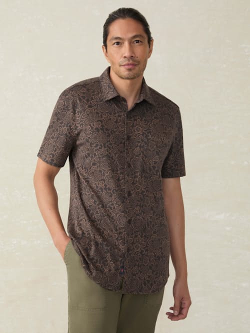 on model image of Hermosa Short Sleeve Shirt