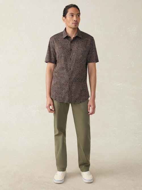 on model image of Hermosa Short Sleeve Shirt