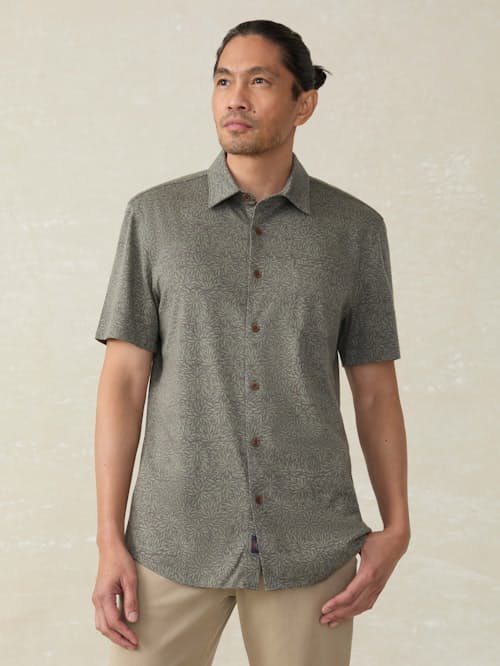 on model image of Hermosa Short Sleeve Shirt