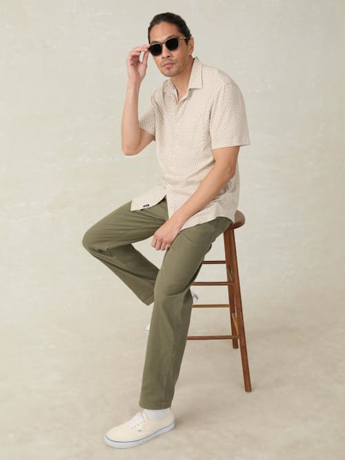on model image of Hermosa Short Sleeve Shirt