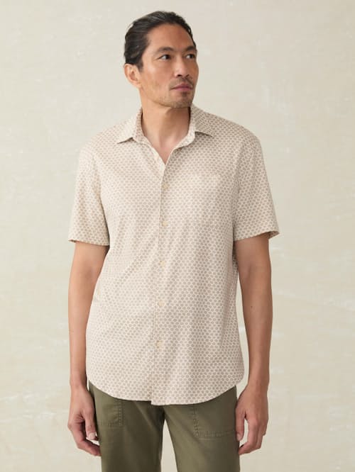 on model image of Hermosa Short Sleeve Shirt
