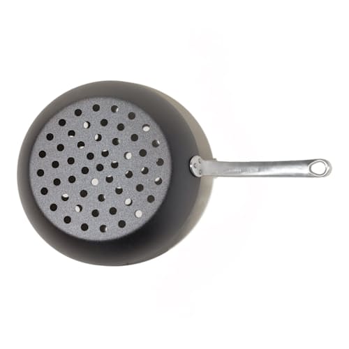 laydown image of 12" Carbon Steel Grill Fry Pan (Seasoned)