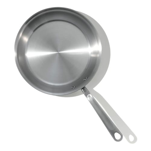 laydown image of 10" Stainless Clad Frying Pan