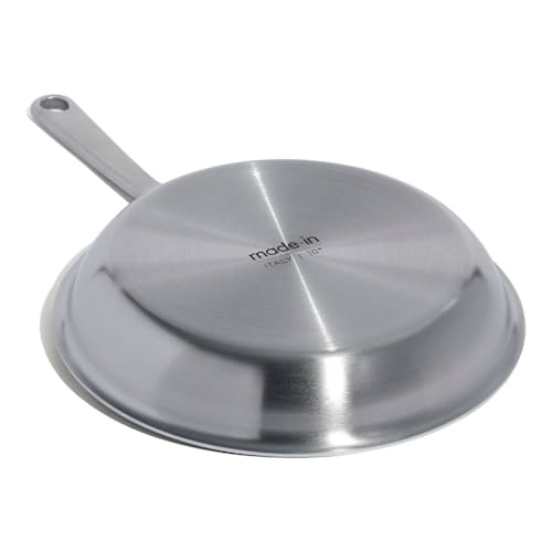 laydown image of 10" Stainless Clad Frying Pan
