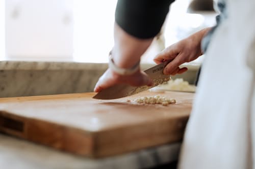 lifestyle image of 8.5" Chef Knife