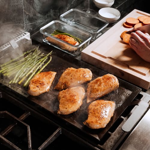 lifestyle image of Carbon Steel Griddle