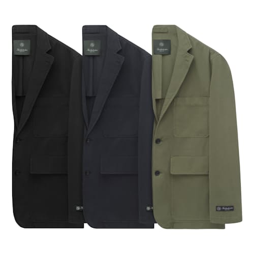 laydown image of Lane Cotton Twill Blazer