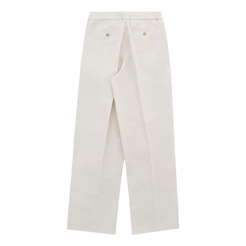 laydown image of Park Cotton Linen Pleated Pant