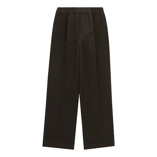 laydown image of Park Cotton Linen Pleated Pant