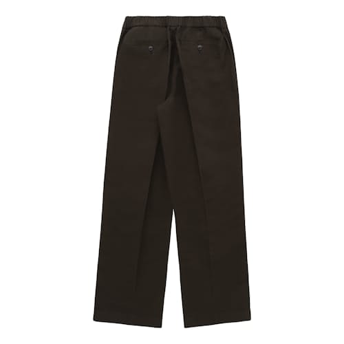 laydown image of Park Cotton Linen Pleated Pant