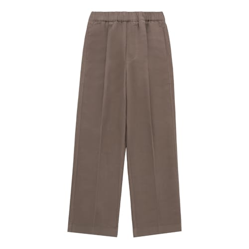 laydown image of Park Cotton Linen Pleated Pant
