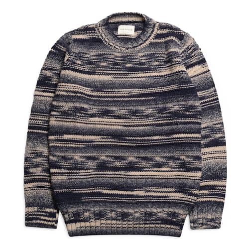 laydown image of Hosono Stripe Wool Sweater