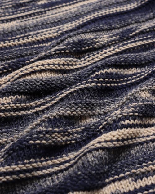 laydown detail image of Hosono Stripe Wool Sweater