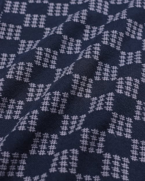 laydown detail image of Zigger Criss-Cross Check Longsleeve Cardigan