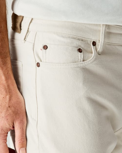 lifestyle image of Stretch Selvedge Denim - HB Athletic Tapered