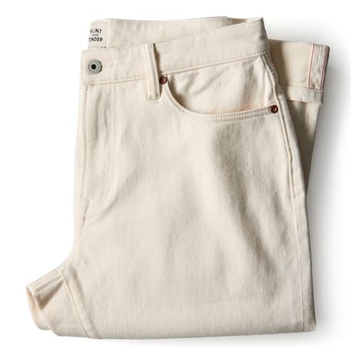 laydown image of Stretch Selvedge Denim - HB Classic