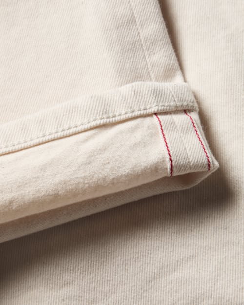 laydown detail image of Stretch Selvedge Denim - HB Straight