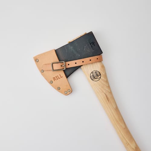 laydown detail image of The Scout USA made Camp Hatchet