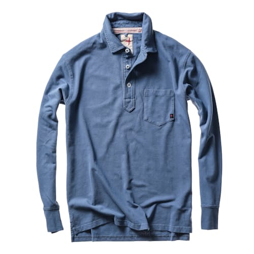 laydown image of Pique Long Sleeve Polo
