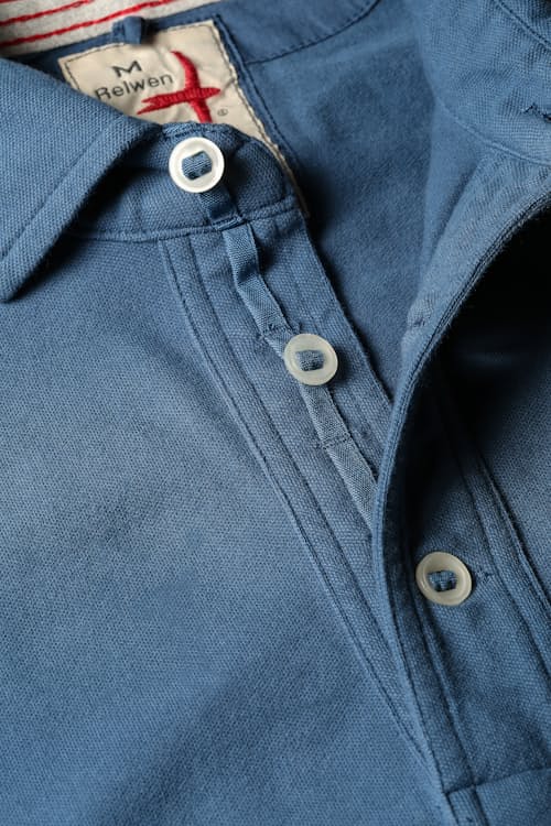 laydown detail image of Pique Long Sleeve Polo
