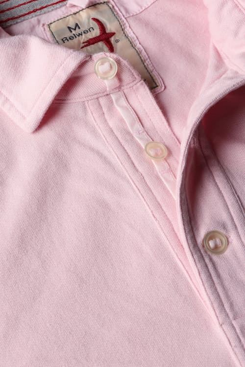 laydown detail image of Pique Slot Polo