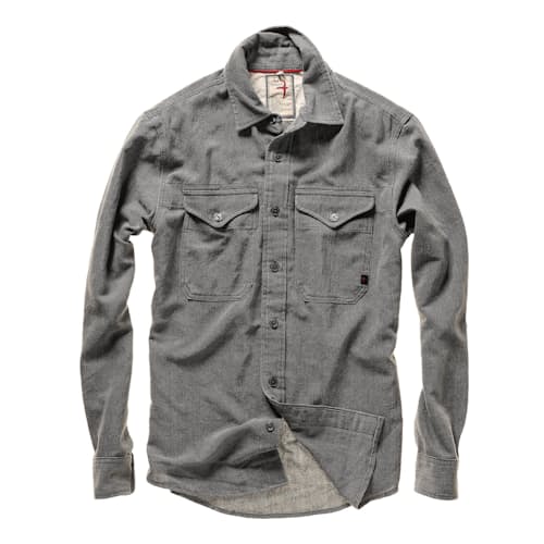 laydown image of Slub Linen Workshirt