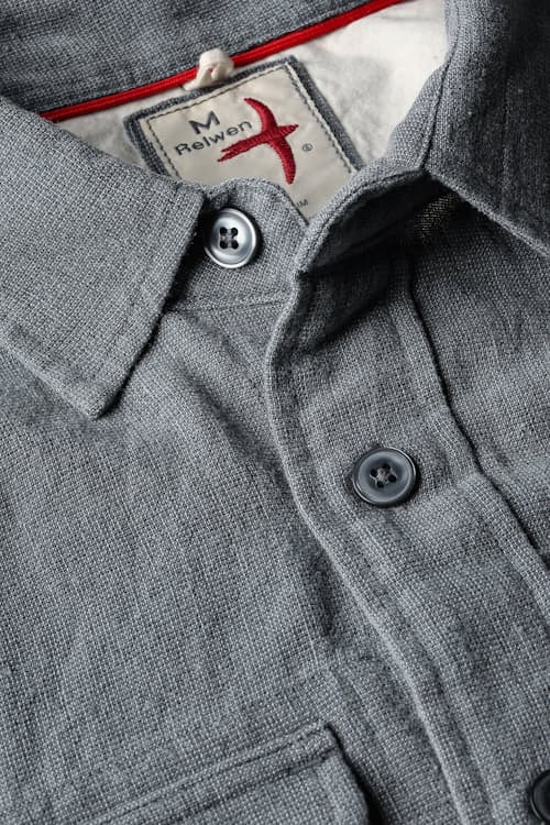 laydown detail image of Slub Linen Workshirt