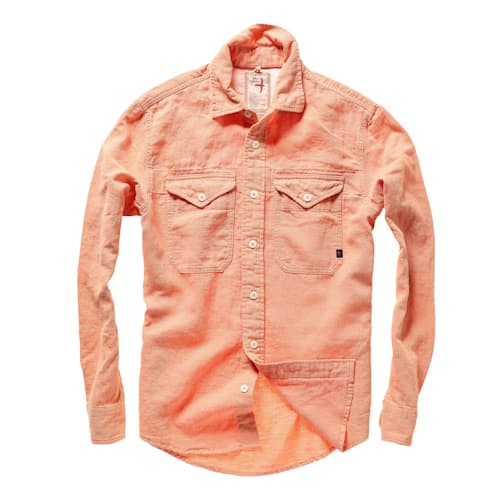 laydown image of Slub Linen Workshirt