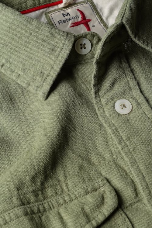 laydown detail image of Slub Linen Workshirt