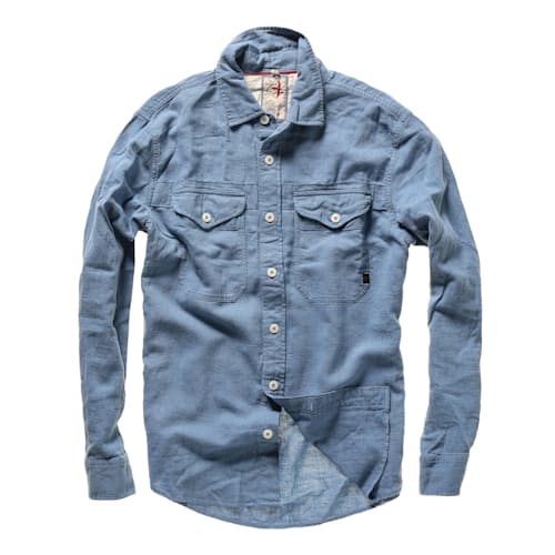 laydown image of Slub Linen Workshirt