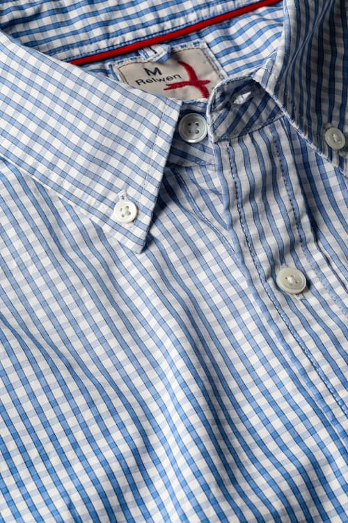 laydown detail image of Highland Blues Short Sleeve Shirt