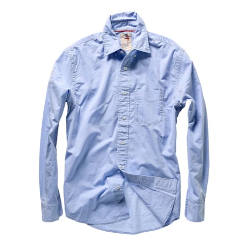 laydown image of Yarn Dyed Poplin Shirt